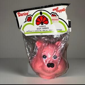 Darice Bear Babies Craft Supply – 1984 Vintage Foam Bear Head NOS Sealed Package